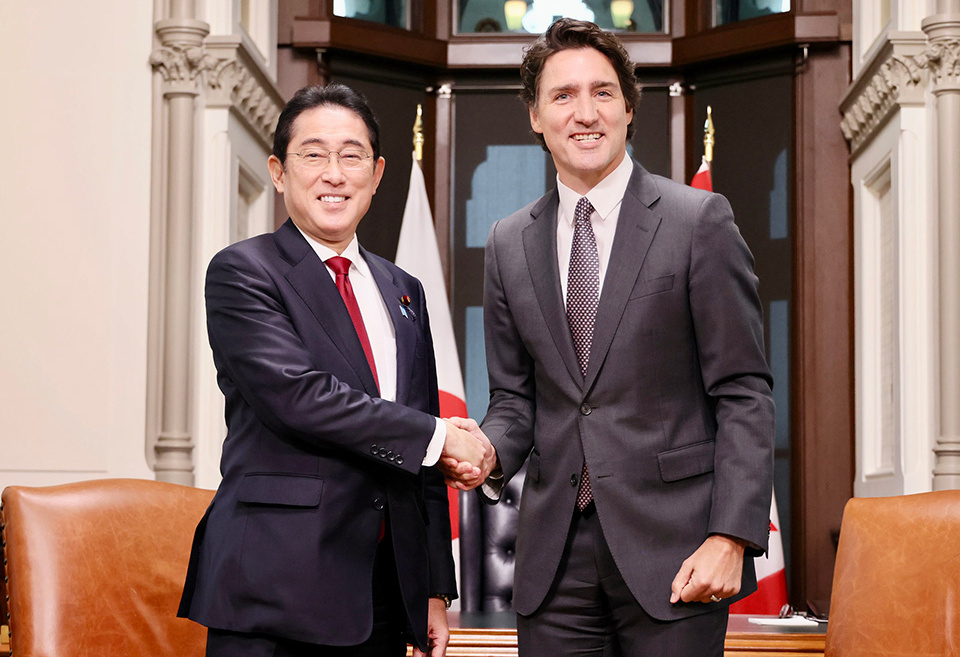 With the Right Honorable Justin Trudeau, Prime Minister of Canada.