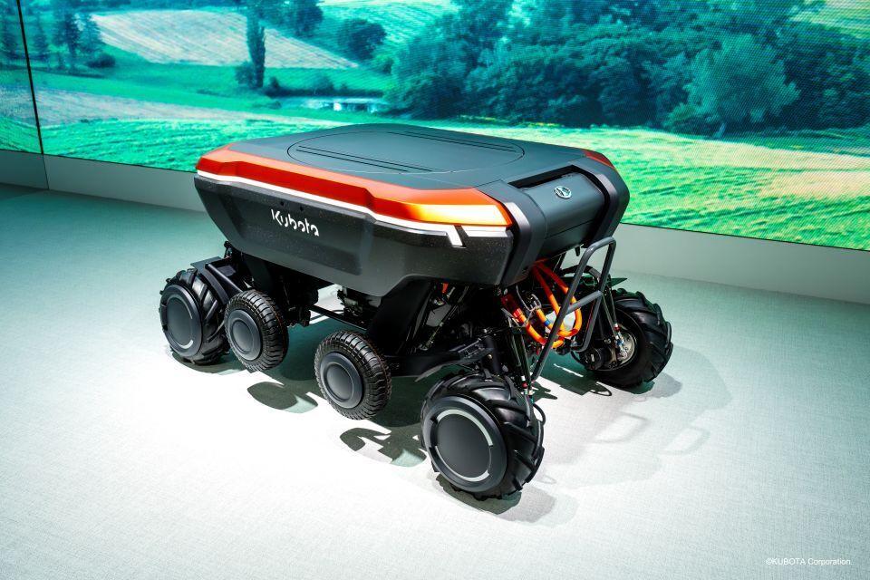 Type: S robot, which can hydraulically extend and retract its four wheeled legs to stay horizontal even on rugged terrain