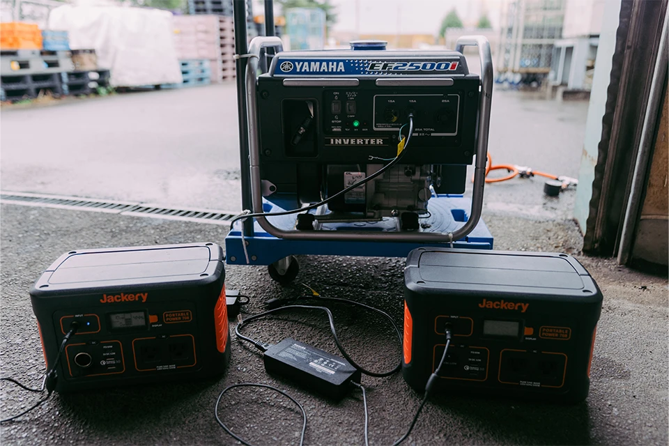 Batteries for storing energy produced by methane gas, which can be used during disasters